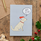 Golden Retriever Christmas Card — illustrated dog lover greeting card by Sweet William Designs