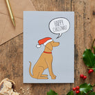 Vizsla Christmas Card — illustrated dog lover greeting card by Sweet William Designs
