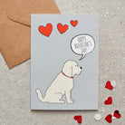 Apricot Cockapoo / Labradoodle Valentine's Day card — illustrated dog lover greeting card by Sweet William Designs