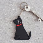 Black Labrador personalised keyring — double-sided PVC dog lover gift by Sweet William Designs