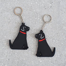 Personalised Black Labrador keyring held in hand — perfect gift for Black Lab owners