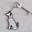 Dalmatian keyring — personalised double-sided PVC dog lover gift by Sweet William Designs