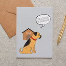 Border Terrier New Home card — illustrated Border Terrier with new home wishes, dog lover gift by Sweet William Designs