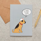 Border Terrier Get Well card — illustrated Border Terrier with get well wishes, dog lover gift by Sweet William Designs