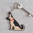 German Shepherd keyring — personalised dog lover gift by Sweet William Designs