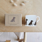 Sweet William Chocolate Cocker Spaniel Mug with kraft gift box — Cocker Spaniel gift set presentation