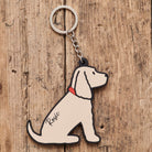 Personalised Golden Cocker Spaniel keyring with name — perfect gift for Cocker Spaniel owners