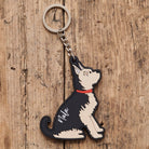 Personalised Yorkshire Terrier keyring with name — thoughtful gift for Yorkie owners and dog lovers