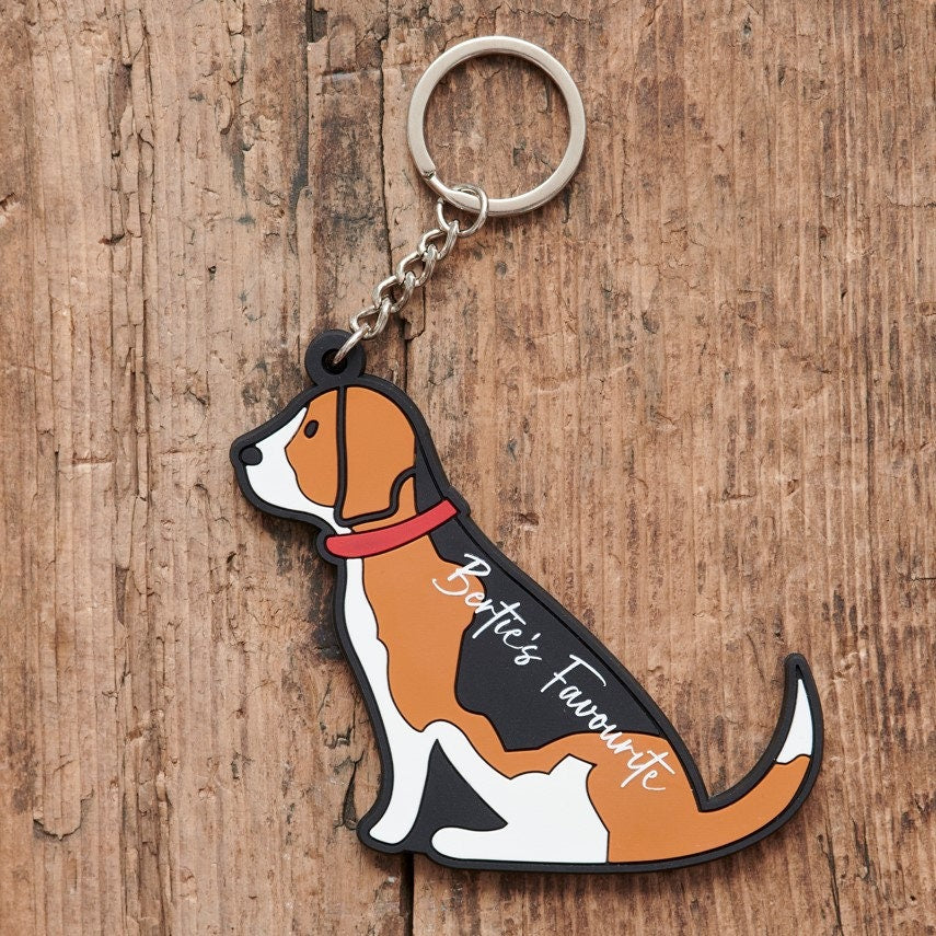 Beagle keyring gift idea — personalised dog lover accessory by Sweet William Designs