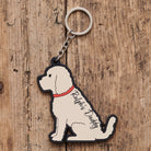 Apricot Cockapoo / Labradoodle keyring on bag — double-sided PVC charm, ideal gift for Cockapoo owners