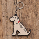 Golden Cocker Spaniel keyring on bag — double-sided PVC charm, ideal personalised gift for Cocker Spaniel lovers