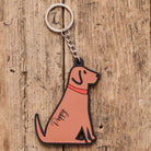 Personalised Fox Red Labrador keyring with name — perfect gift for Fox Red Lab owners