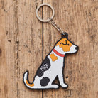 Personalised Jack Russell keyring with name — perfect gift for Jack Russell Terrier owners